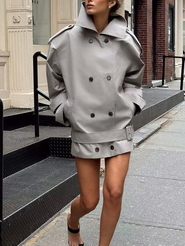 Oversized trench dress