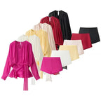 Casual trendy shorts set
