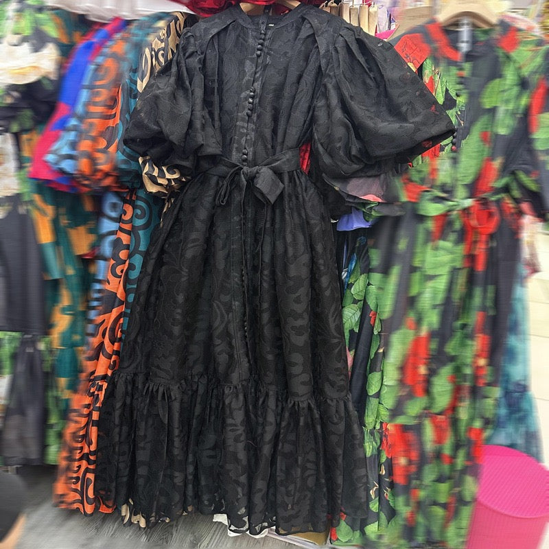 Loose puff style dress