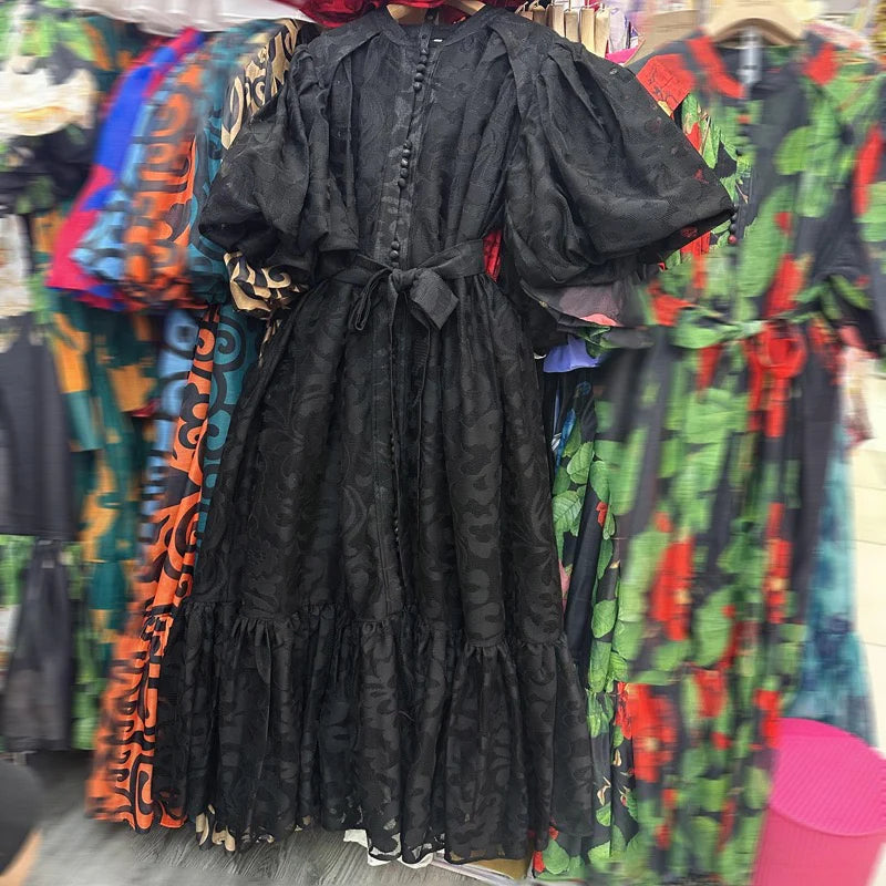 loose puff style dress