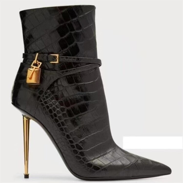 Padlock Ankle Boots