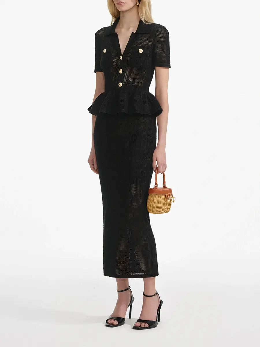 Ruffle edge dress style