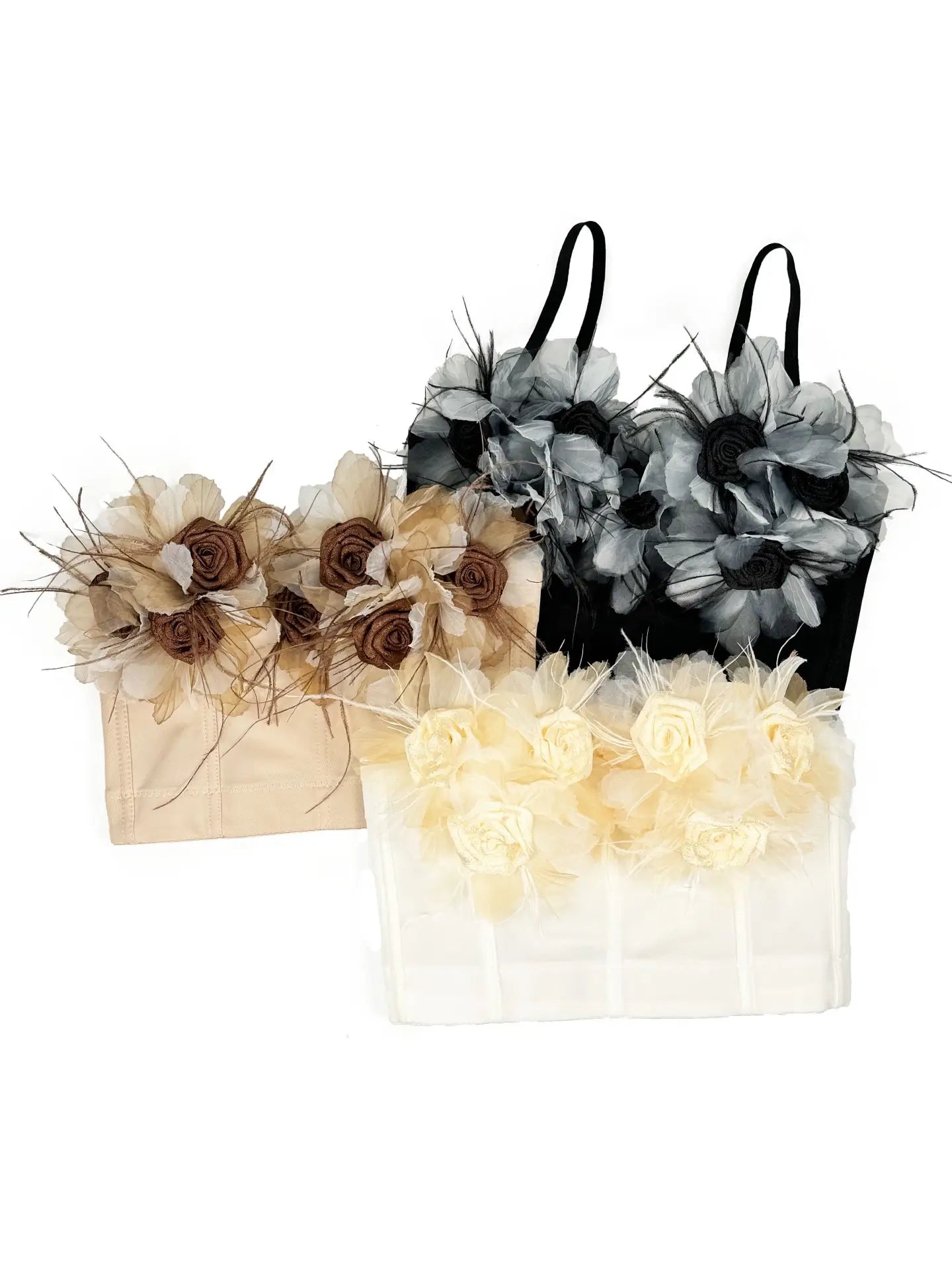 3D floral corset