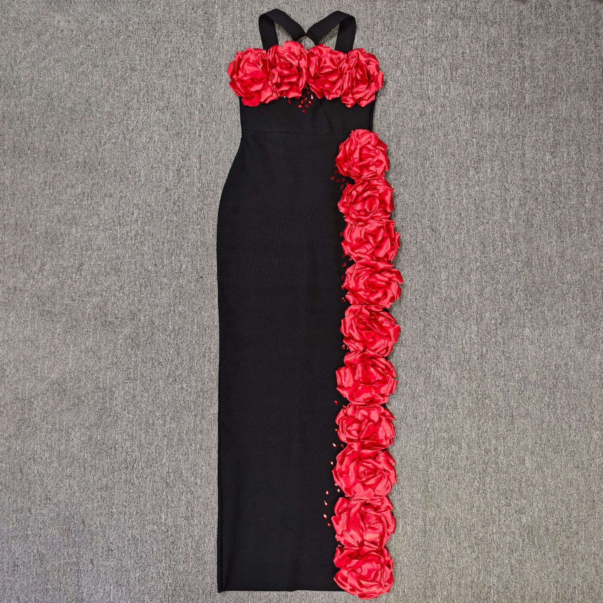Halter neck flower dress