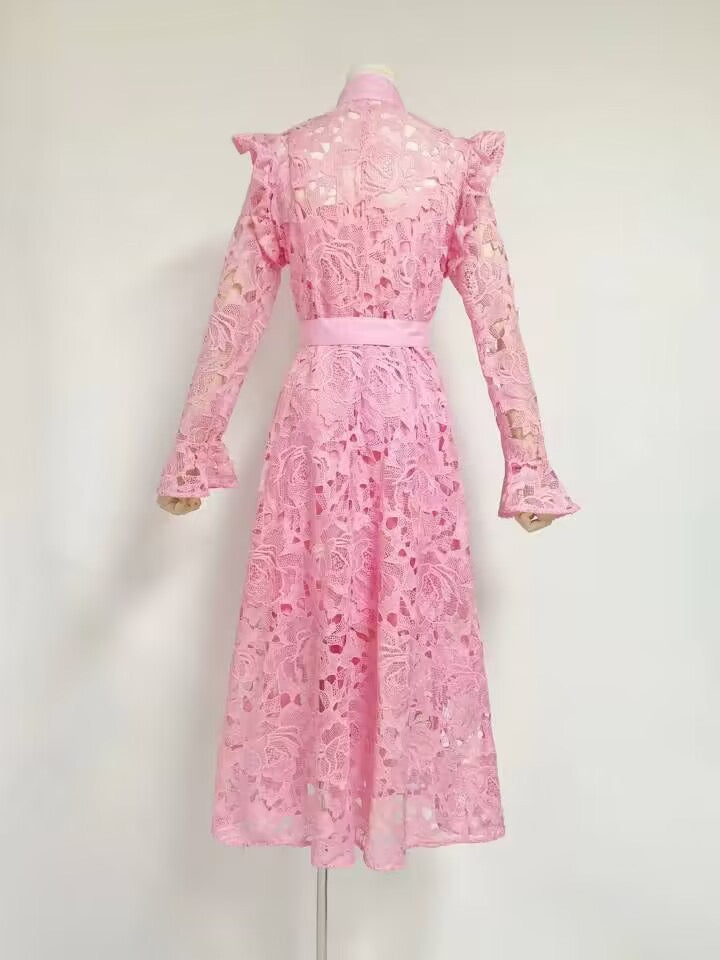 Elegant retro lace dress