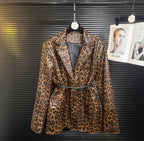 Leopard Leather Jacket