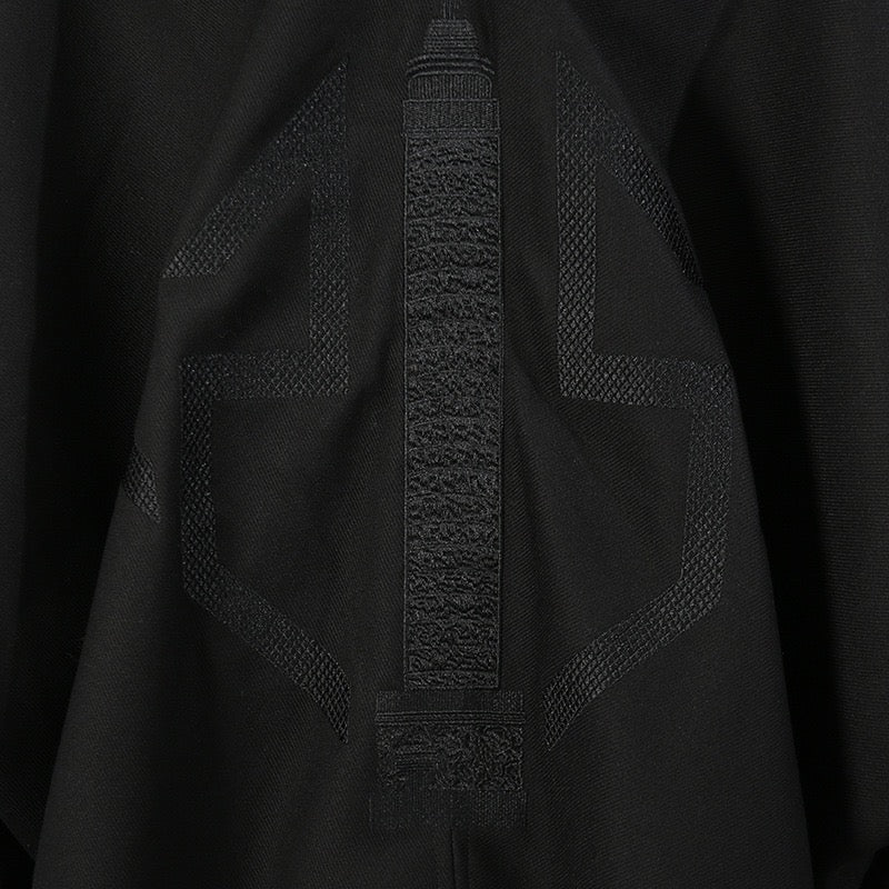 Heavy patchwork oversized jacket