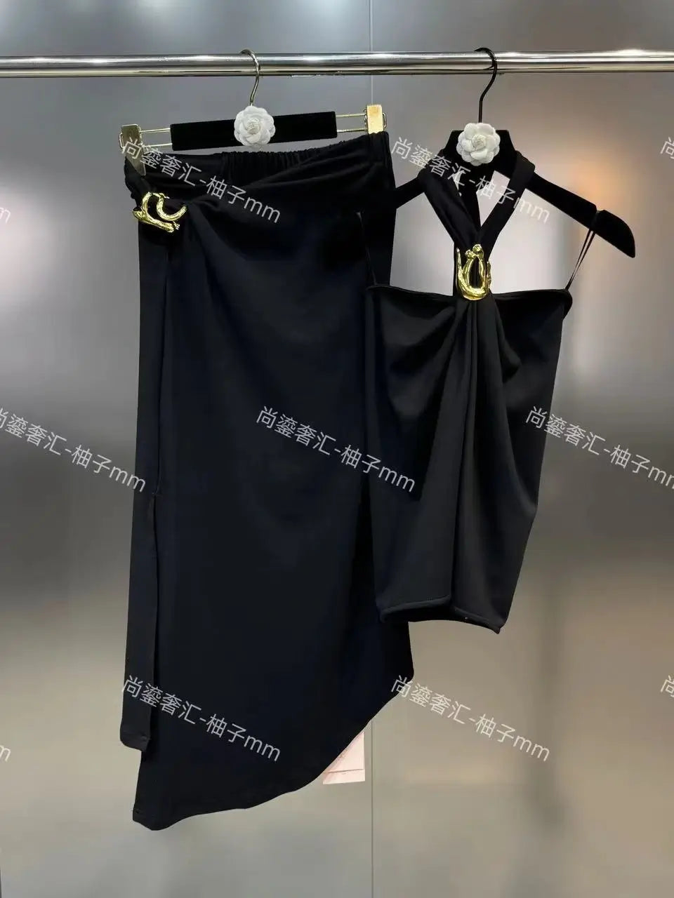 Buckle skirt set