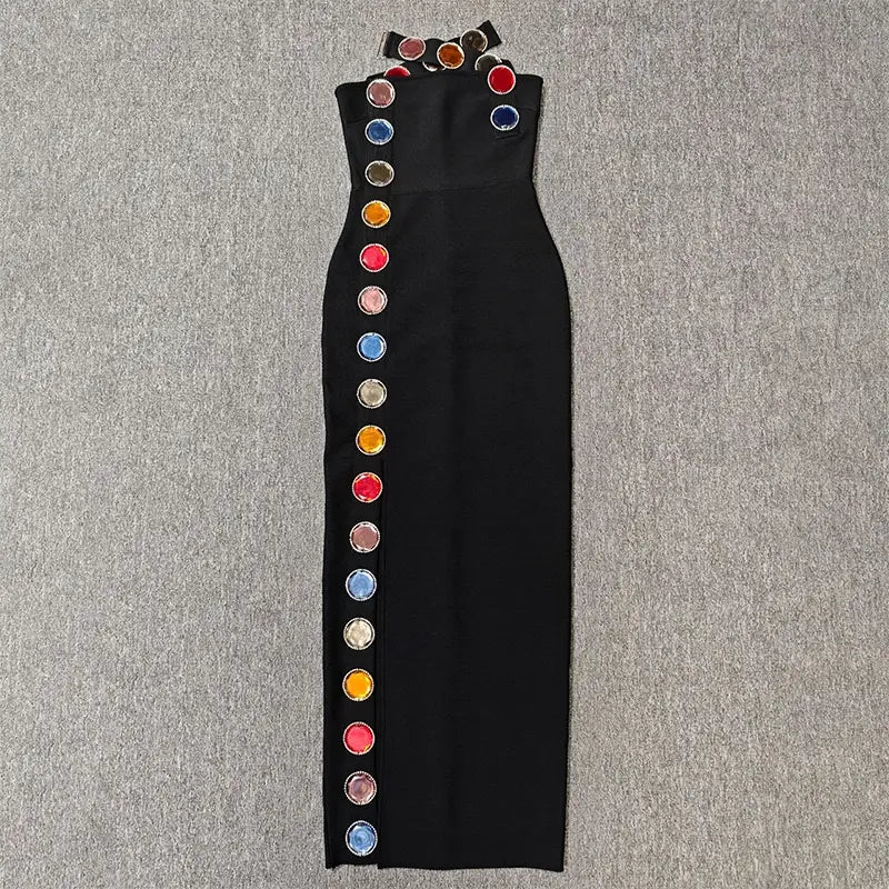 Sexy crystals bandage dress