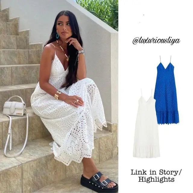 French maxi dress