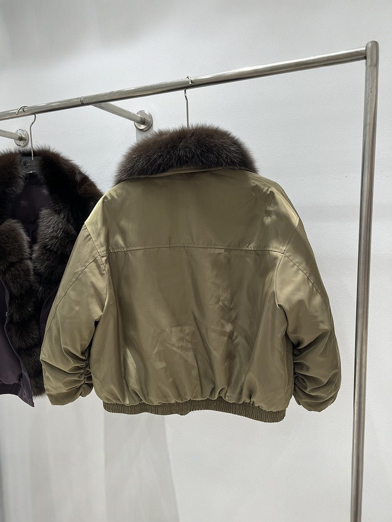 New thickended warm fox fur collar