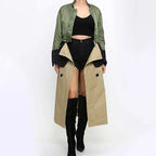 Blocking trench coat