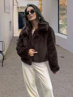 Faux fur jacket