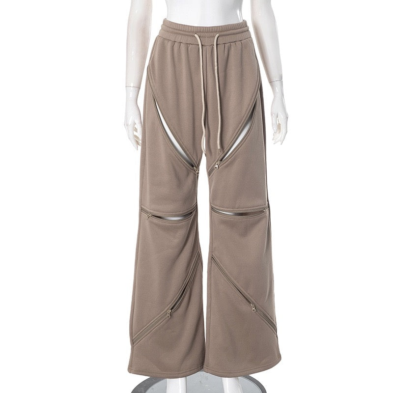 Zip sweatpants