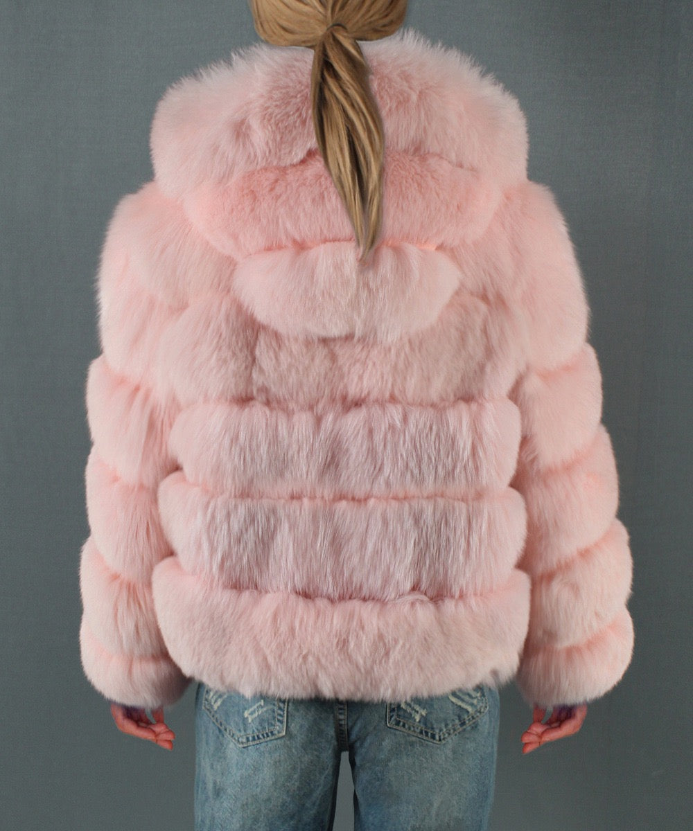 Crop faux fur