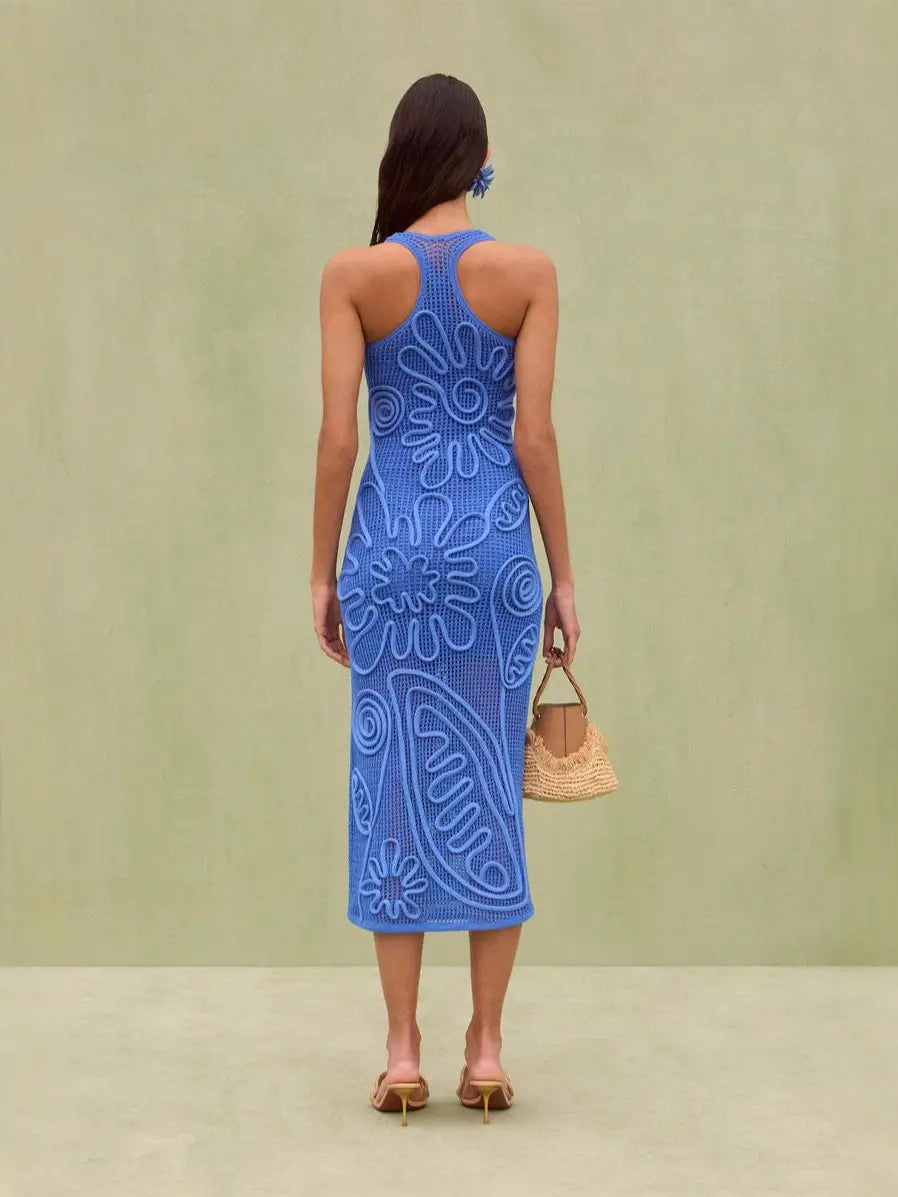 Knitted beach dress