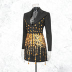 Tassels and rhinestone luxury blazer