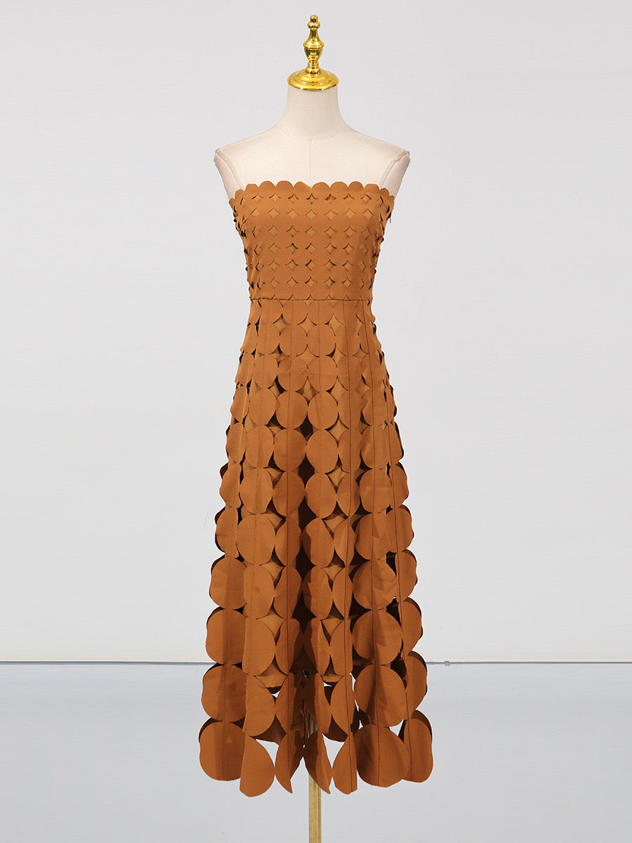 Australian strapless long dress