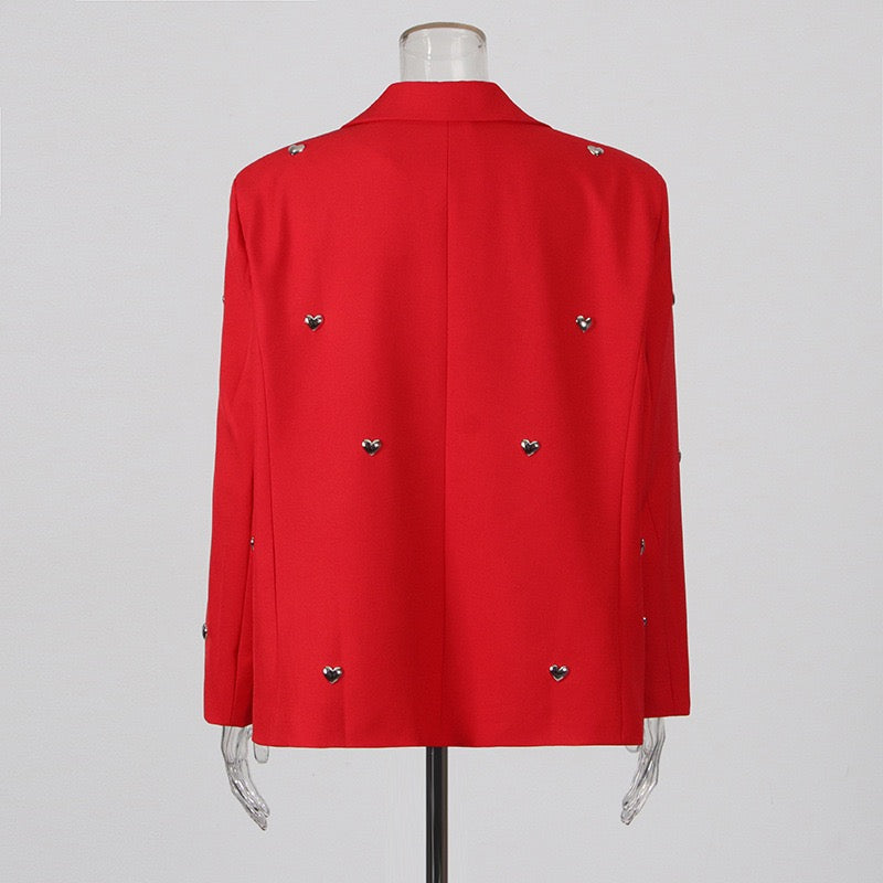 Fashionable and sweet heart jacket
