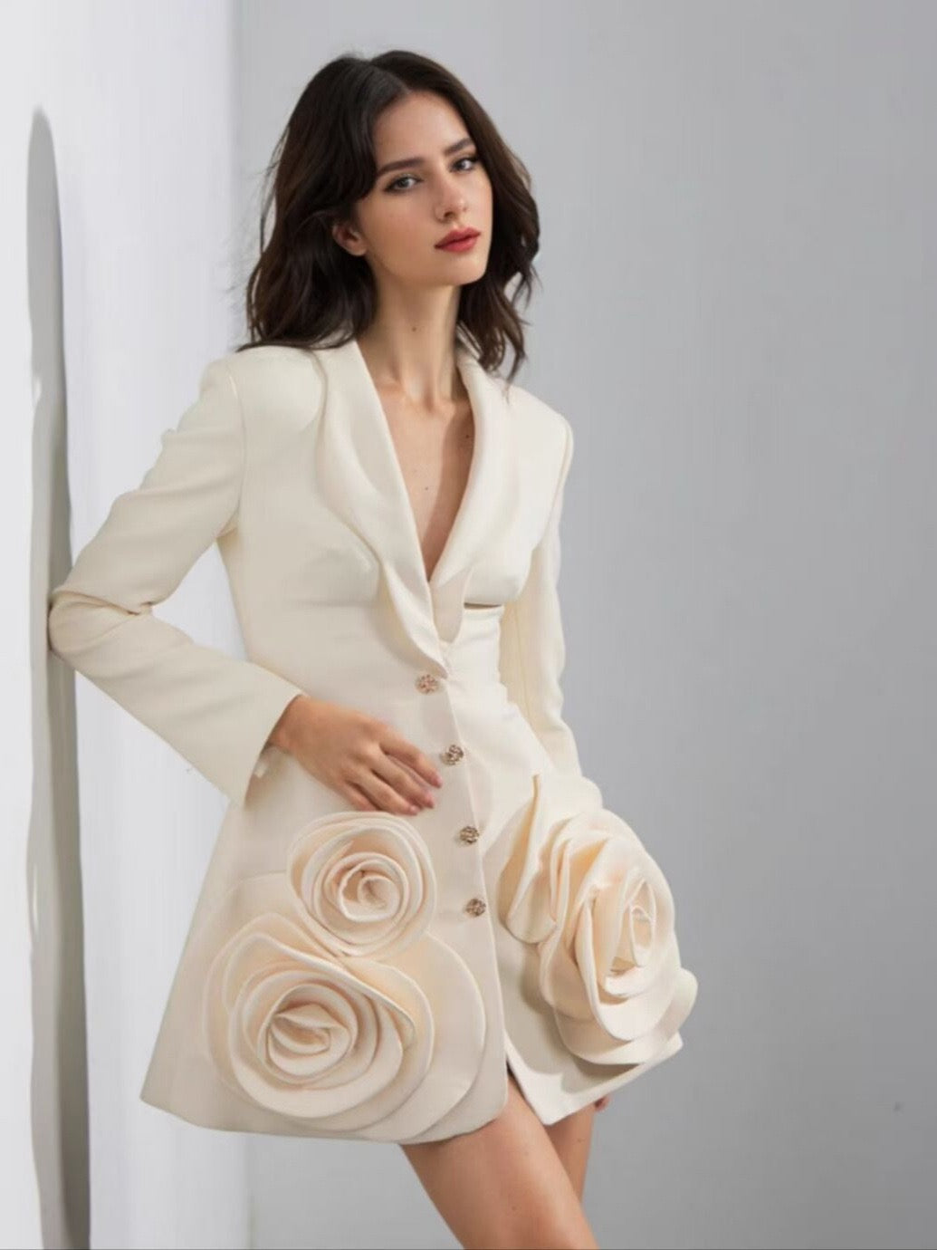Suit style blazer dress