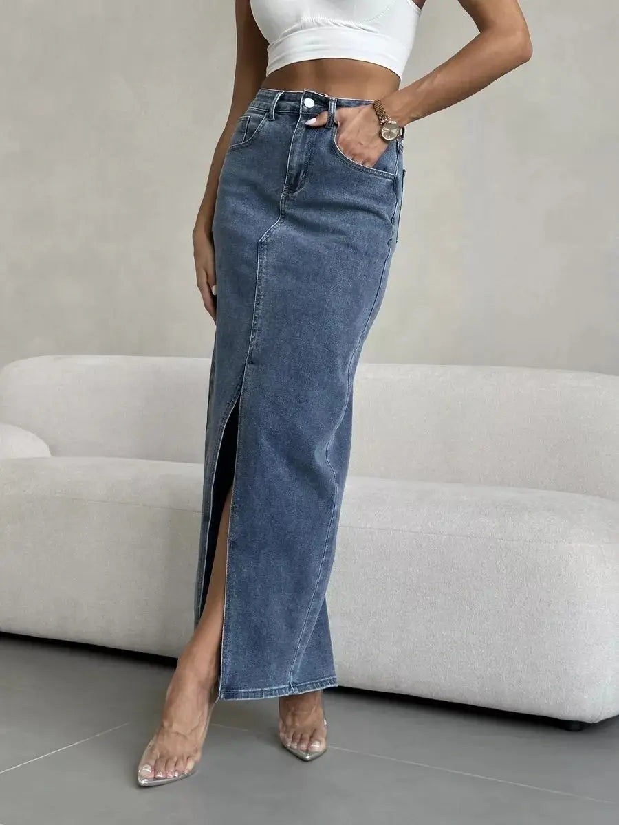 Split casual skirt