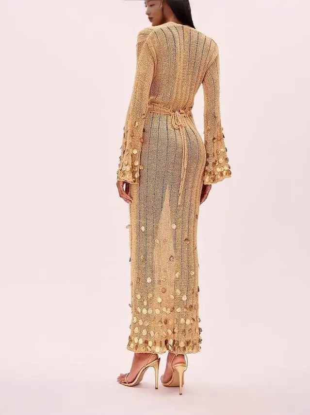 Party knitted dress