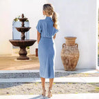 Causal drape dress