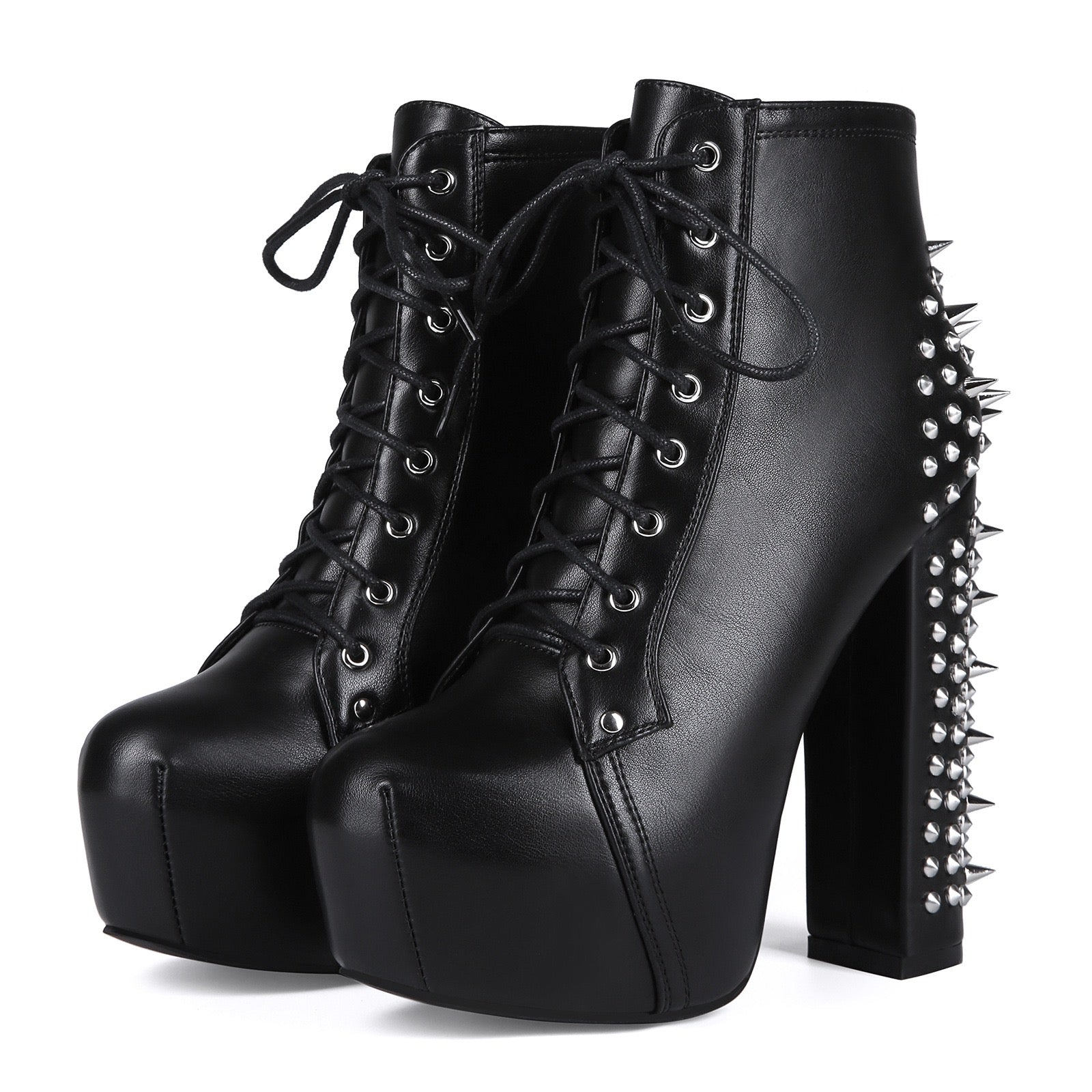 Sexy rivets punk boots