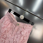 Lace shorts set