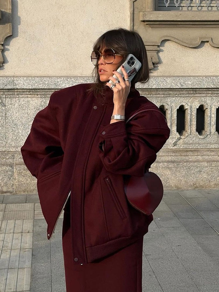 classic varsity bomber jacket