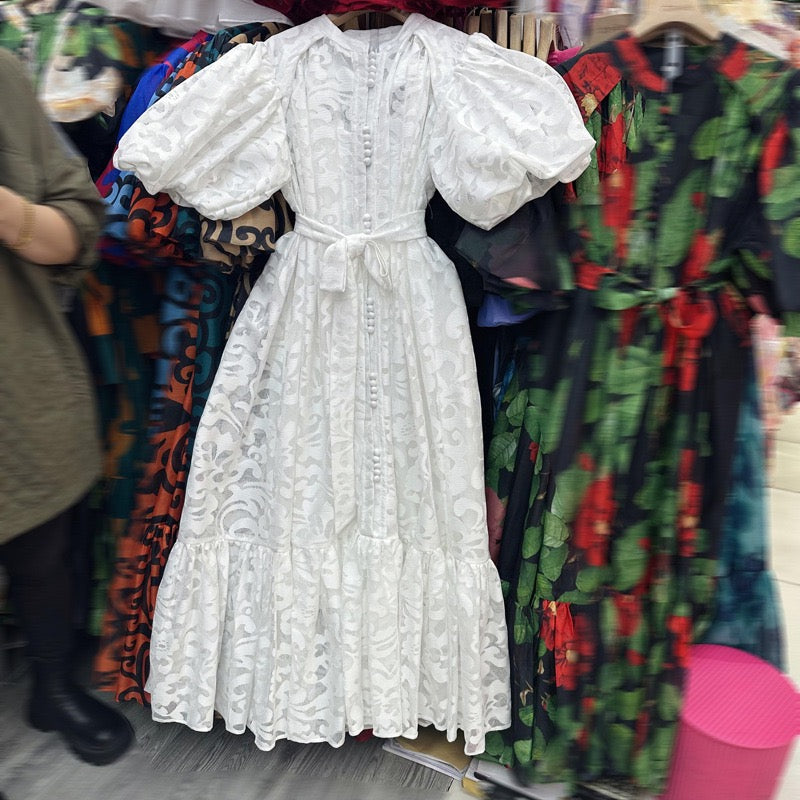 Loose puff style dress