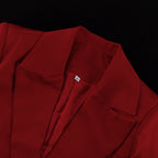 Stella Red Short and Jacket Set with Tie