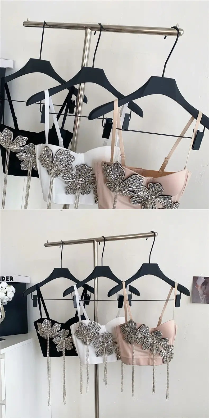 Fringes corset top
