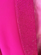 Blazer with feathers