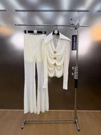 Lace set with buckles