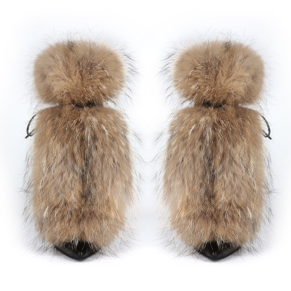 Sexy banquet furry boots