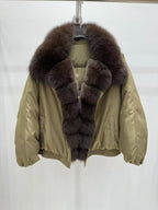 New thickended warm fox fur collar