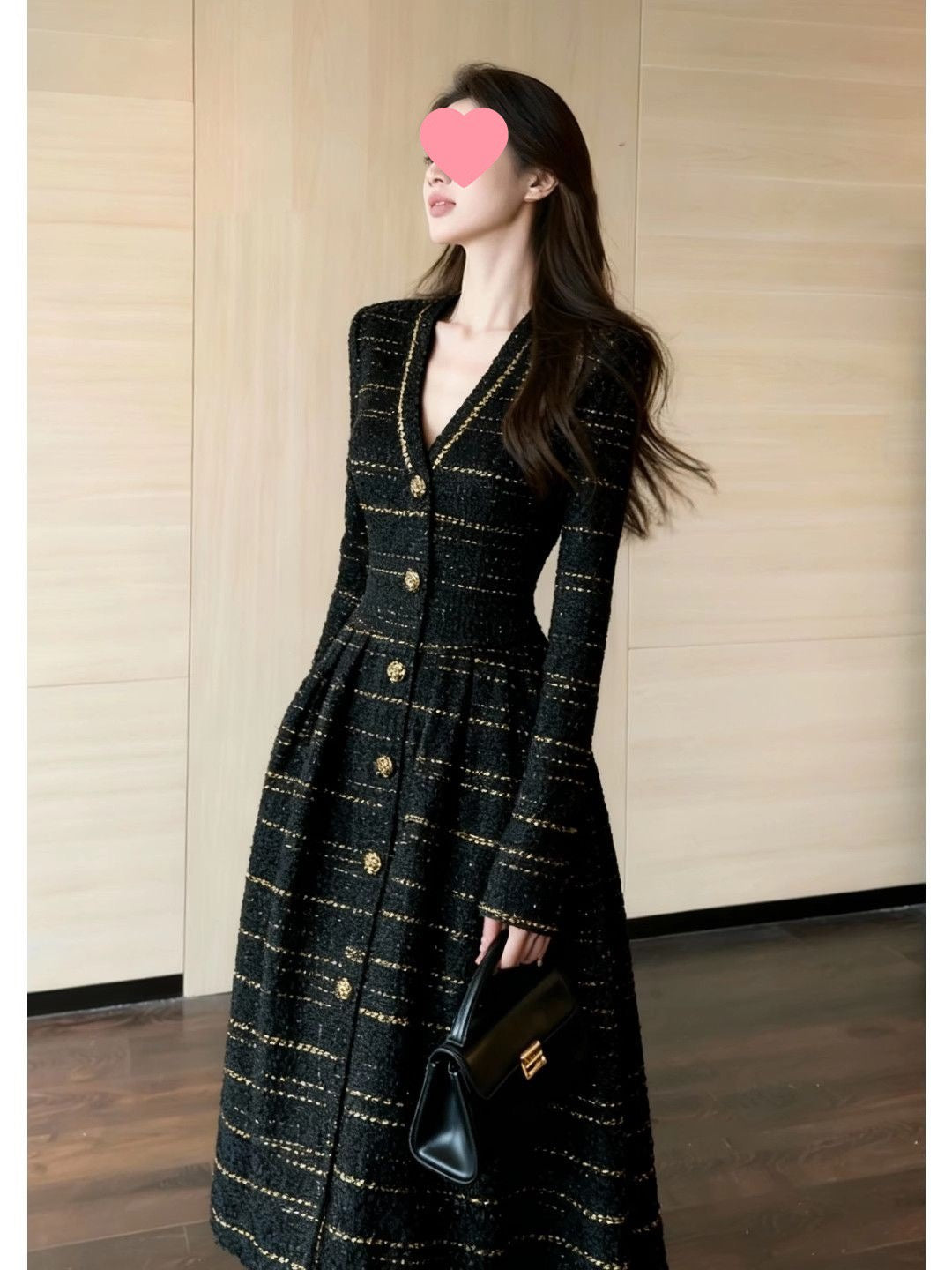 Rich girl long dress style