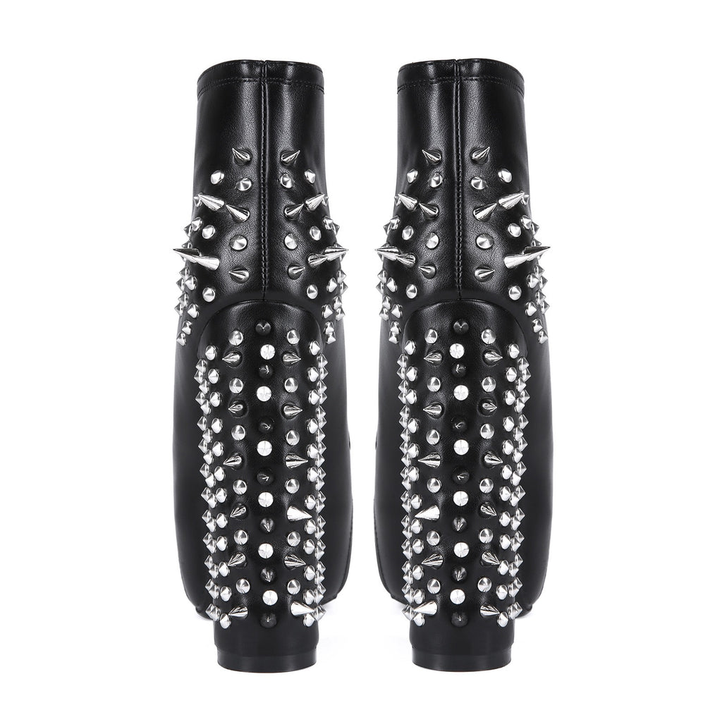 Sexy rivets punk boots