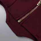 Burgundy dream ruffle dress