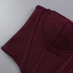 Burgundy dream ruffle dress