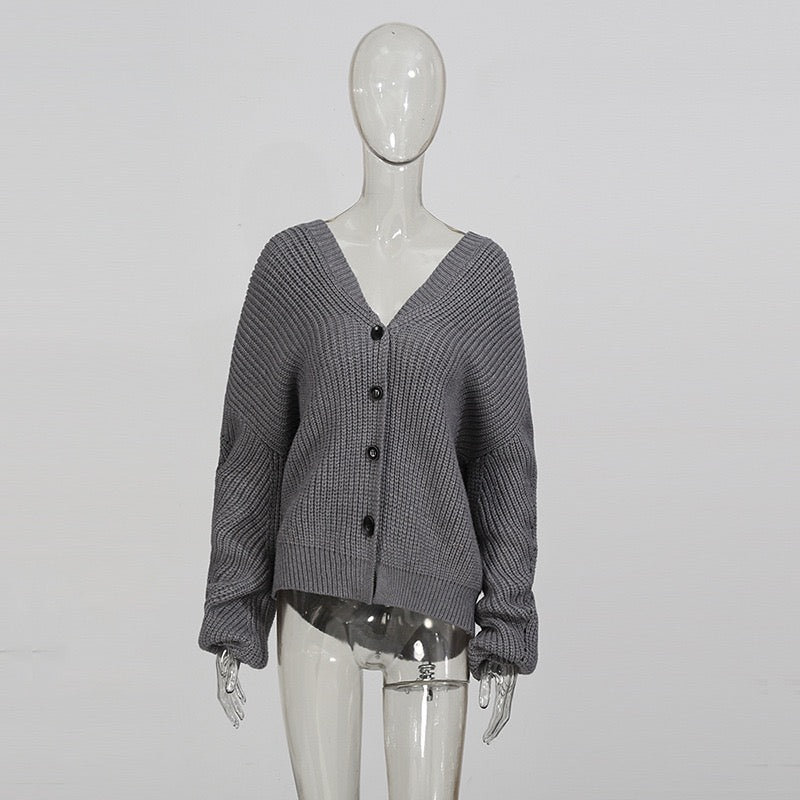 Knitted Cardigan hoodie style