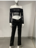 leather american biker set