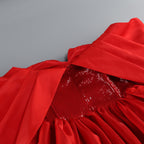 Red shinning sequins