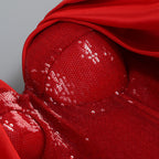 Red shinning sequins