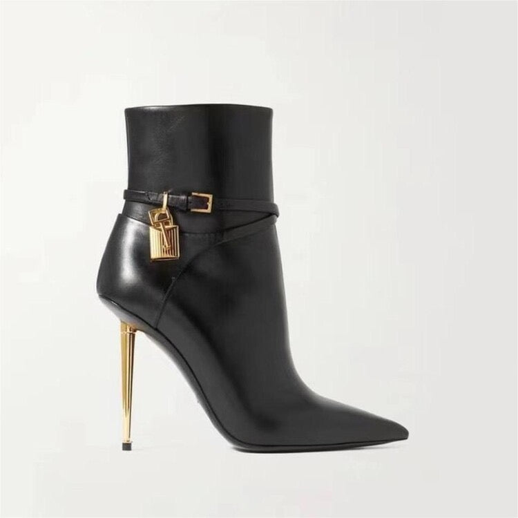 Padlock Ankle Boots