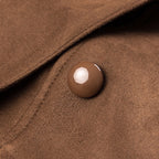 Chic long suede coat