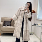 Long fur coat
