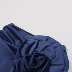 Carolina draped flower bootcut pants