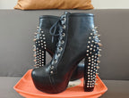 Sexy rivets punk boots